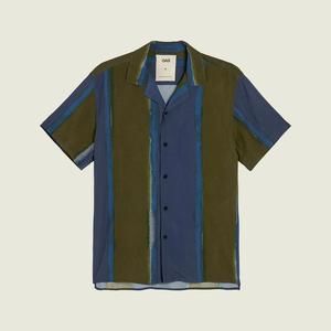 NEW OAS men viscose shirt in 49 murky mist